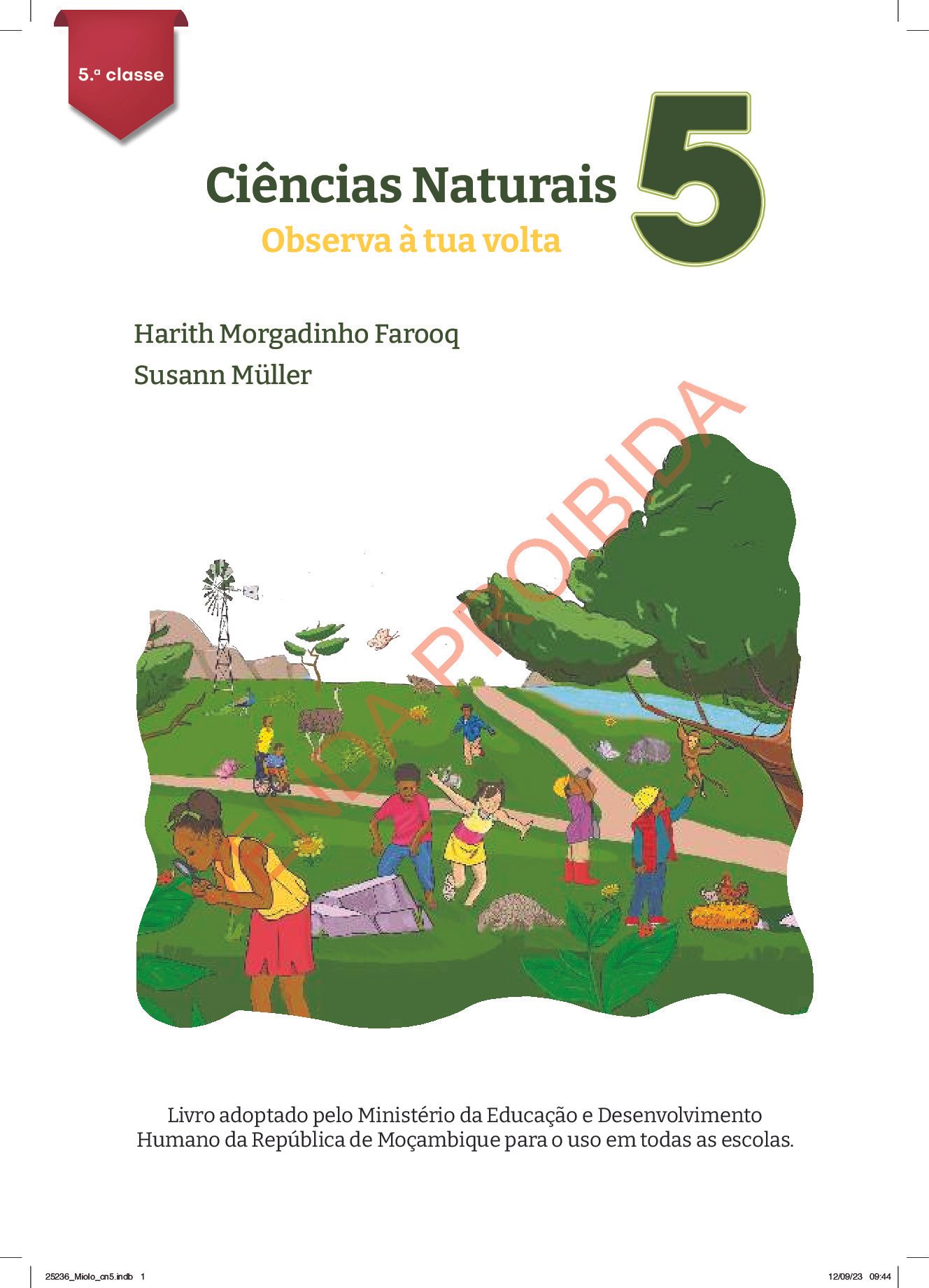 Ciências Naturais da 5ª Classe (MINEDH Moçambique 2023) Baixar Livro em PDF