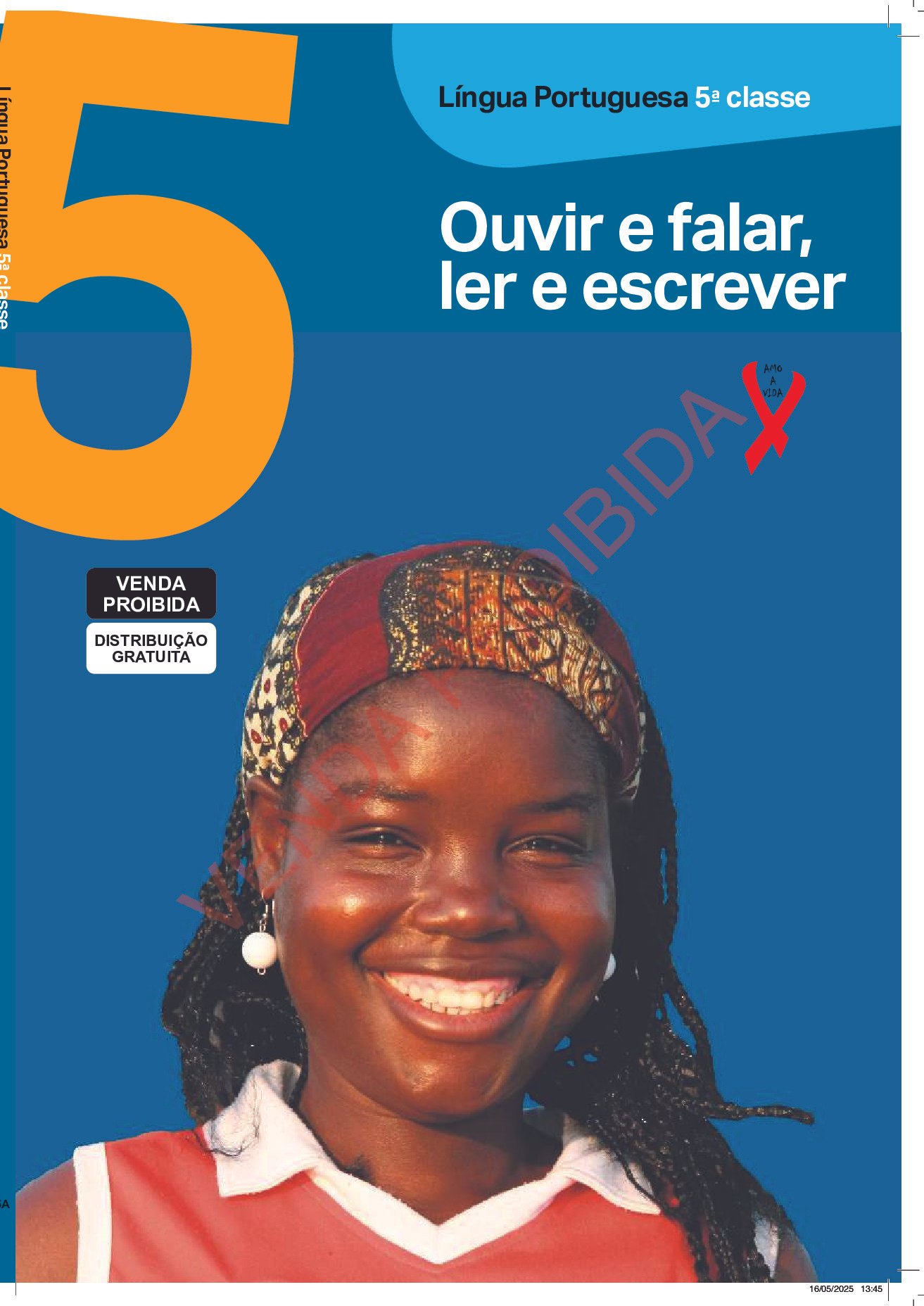 Português da 5ª Classe (Edição Revista – MEC Moçambique 2025) Baixar Livro em PDF